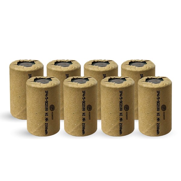 Ip Power 4/5 Sub C Ni-Mh 2100mAh  8PK - IP-NH-4/5SC-2100-FT-8