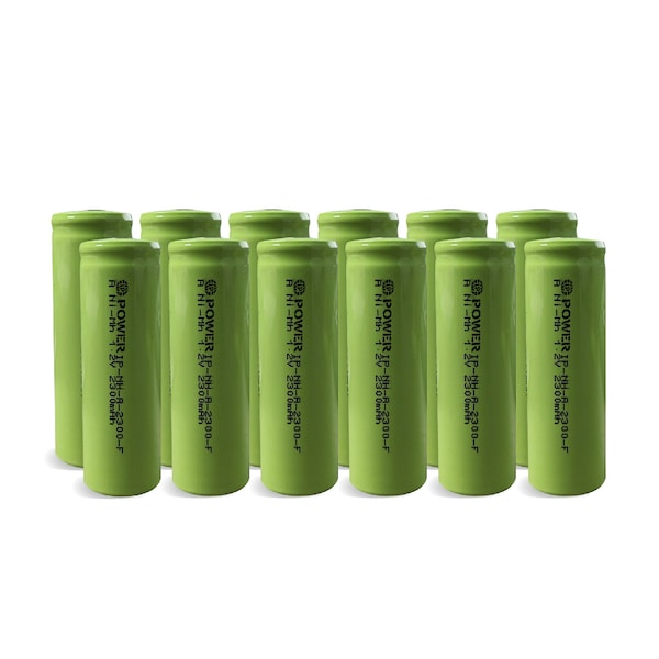 Ip Power Ni-Mh A 2300mAh Rechargeable Flat Top - 12PK - IP-NH-A-2300-FT-12