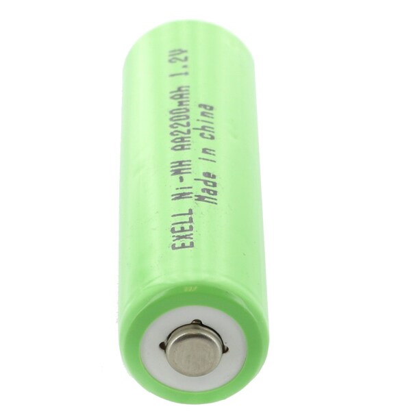 Exell Battery 1.2V AA  Rechargeable Button Top Battery for DIY, FRS, Keypads, Alarms - EBC-502