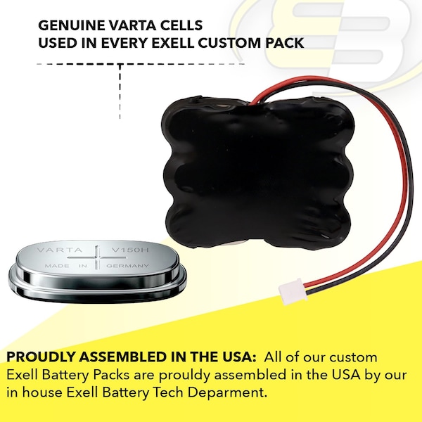 Exell Battery 6/V150H NiMH Battery Compatible with Toshiba P71007005015 - 6/V150H-LAPTOP