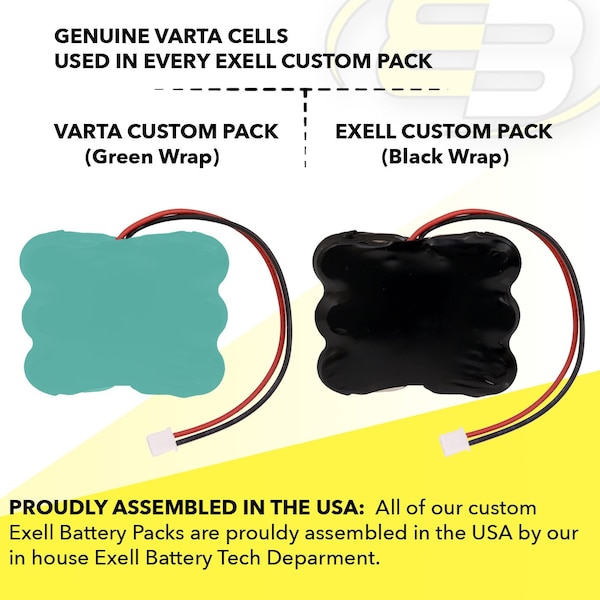 Exell Battery 6/V150H NiMH Battery Compatible with Toshiba P71007005015 - 6/V150H-LAPTOP
