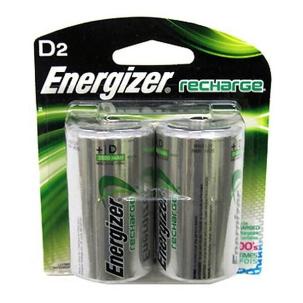 Energizer DDI 437899 e? NiMH Rechargeable Batteries D, 2PK - NH50BP-2