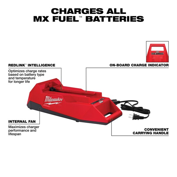 Milwaukee Tool MX FUEL REDLITHIUM XC406 Battery and Charger Expansion Kit - MXFC-2XC