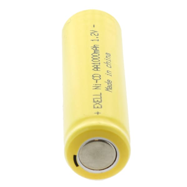 Exell Battery AA 1.2V 1000mAh Flat Top Rechargeable Battery for DIY, Radios, Power Packs - EBC-308-0