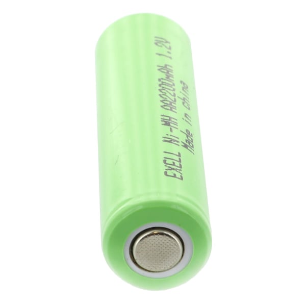 Exell Battery 1.2V AA 2200mAh Rechargeable NIMH Flat Top Battery - EBC-502-0