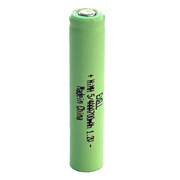 Exell Battery 5/4AAA Size 1.2V 700mAh NiMH Rechargeable Battery Flat Top - EBC-523-0