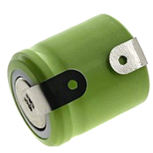 Exell Battery 1/3AA  1.2V Flat top Rechargeable Battery w/Tabs for Remotes, Telecoms, LED Lights - EBC-504-1