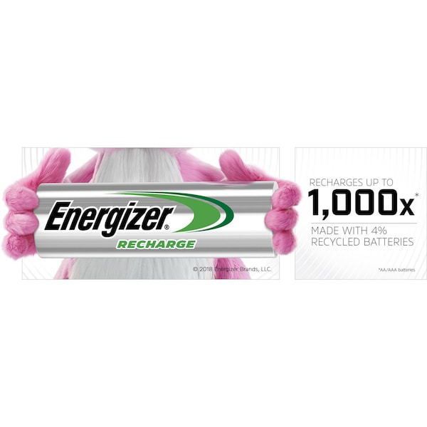 Energizer Precharged Recharg Battery, 9V, NiMh - NH22NBP