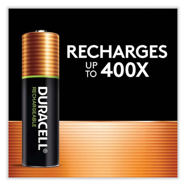 Duracell Rechargeable StayCharged NiMH Batteries, AA, PK4 - DX1500B4N
