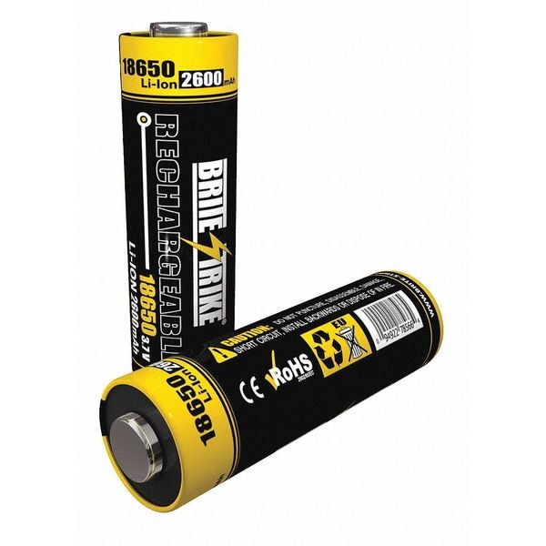 Brite-Strike Rechargeable Battery, 18650, Lithium Ion - 18650 LI-ION 2400