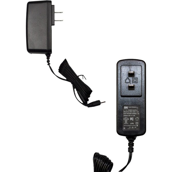Mg Electronics 12VDC 1.5A Plug in power supply, w/6' wire, 2.1mm barrel plug - SPS-12DC1.5A