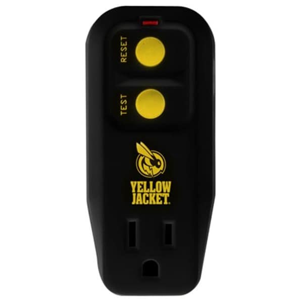 Southwire Coleman Cable 2762 1 Outlet Portable GFCI Plug & Outlet Outdoor Adapter - 201639