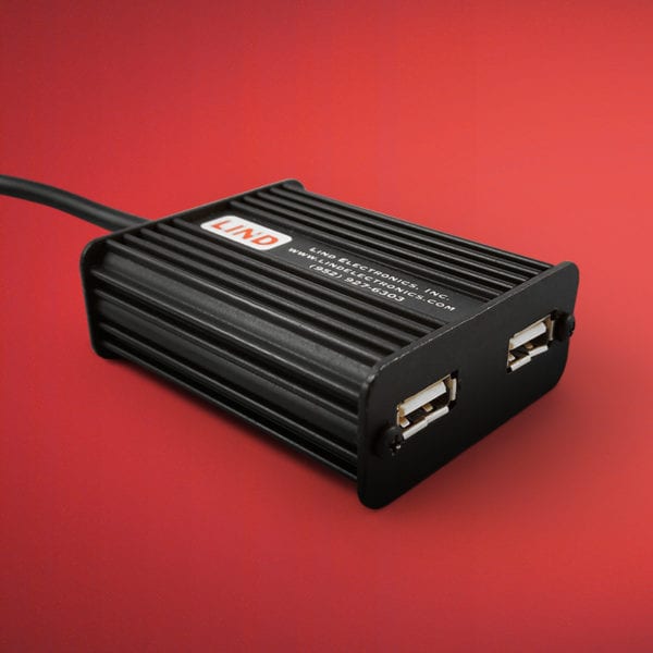Lind Dual Usb Power Adapter w/ 72Inch Ms27467T9B98P 3-Pin Military Input - USBML2-4801