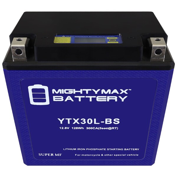 Mighty Max Battery YTX30L-BS Lithium Replacement Battery compatible with Sea-Doo Personal Watercraft Jet Ski - MAX4005196