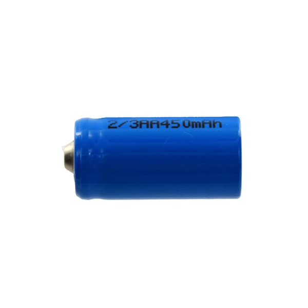 Exell Battery Rechargeable Battery 2/3AA NiCd 1.2V 450mAh Button Top for Solar Light - EBC-2/3AA-NIPPLE