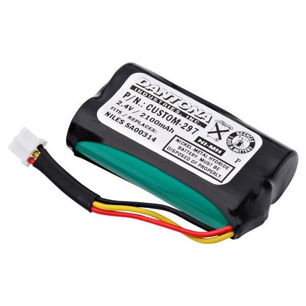 Dantona Dantona CUSTOM-297 2.4V & 2100 mAh Nickel Replacement Battery for Interstate - NIC1614 - CUSTOM-297