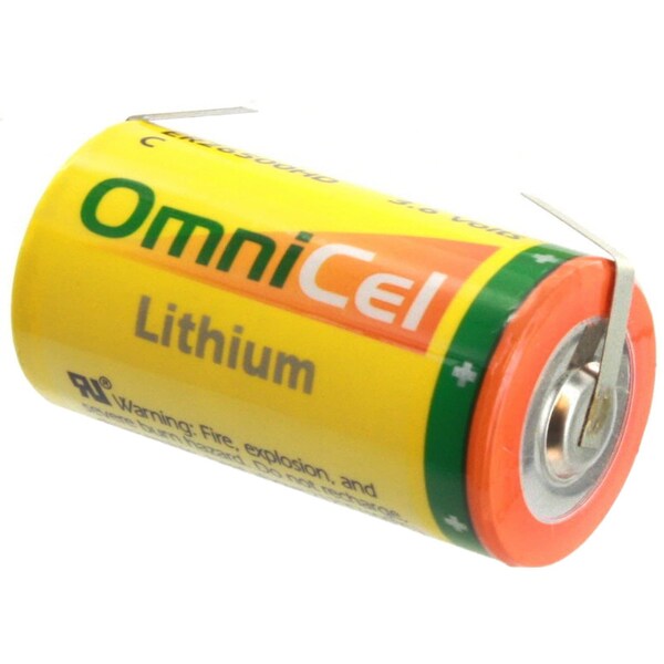 Omnicel ER26500HD 3.6V 6.5Ah Sz C Battery w/ Tabs Utility Telematics - ER26500HD/T