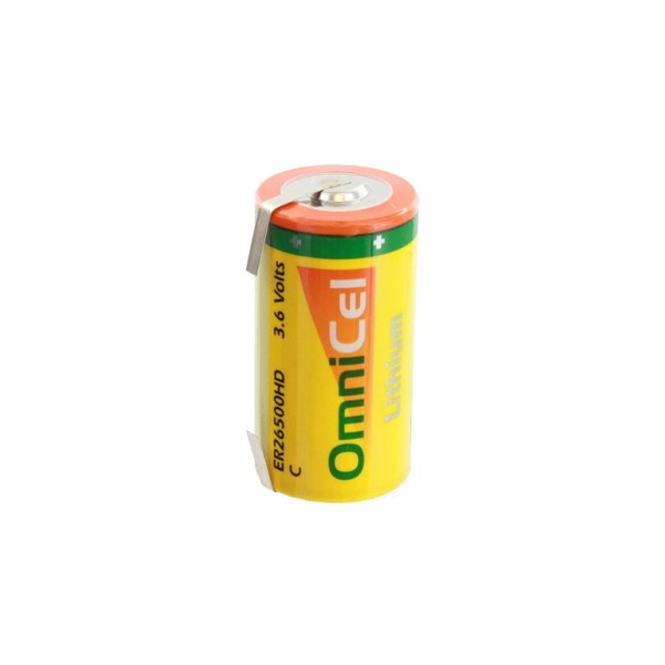 Omnicel ER26500HD 3.6V 6.5Ah Sz C Battery w/ Tabs Utility Telematics - ER26500HD/T