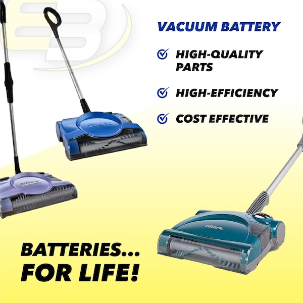 Exell Battery Vacuum Battery for Shark V1700Z V1930 Replaces X1725QN - EBV-V1930