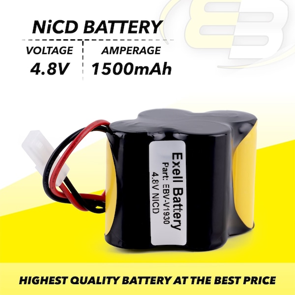 Exell Battery Vacuum Battery for Shark V1700Z V1930 Replaces X1725QN - EBV-V1930
