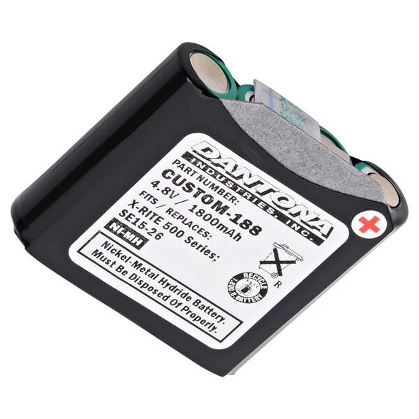 Dantona Dantona CUSTOM-188 4.8V & 1650 mAh Nickel Metal Hydride Replacement Battery for Interstate - NIC9472 - CUSTOM-188