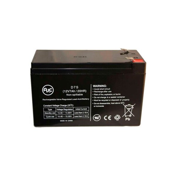 Battery Clerk AJC Power Source 1235 12V 7Ah Emergency Light Battery - POWER SOURCE-1235