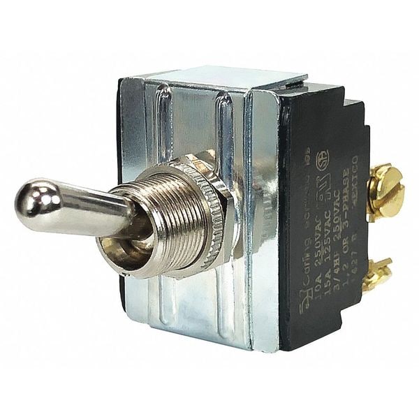 Interruptor basculante Carling Technologies, 3PST, 6 conexiones, apagado/encendido, 3/4 hp, 10A @ 250V AC, 15A @ 125V AC - HK254-73