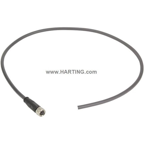 Cable Harting, 1 m, PUR, Negro - 21348100489010