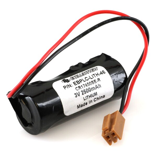 Exell Battery 3V PLC Computer Backup Battery LITH-46 25C3891 CR17450SE-R LITH-46 - EBPLC-LITH-46