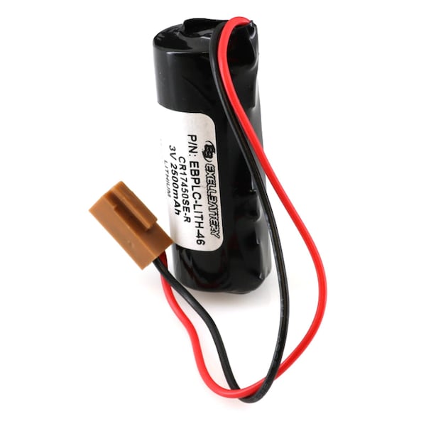 Exell Battery 3V PLC Computer Backup Battery LITH-46 25C3891 CR17450SE-R LITH-46 - EBPLC-LITH-46