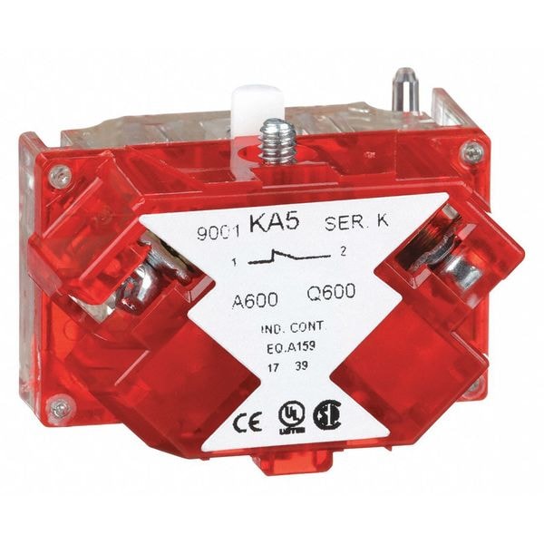 Bloque de contacto Schneider Electric, 1NC Late Open, 30mm - 9001KA5