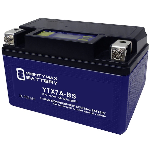 Mighty Max Battery YTX7A-BS Lithium Replacement Battery for Kymco People 150 99-06 - MAX3926890