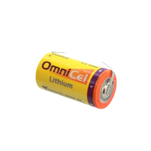 Omnicel ER26500 3.6V 8.5Ah Sz C Lithium Battery w/ Tabs Tracking AMR - ER26500/T