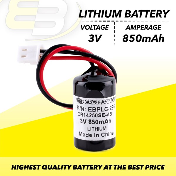 Exell Battery Exell PLC Computer Backup Battery COMP-295 for Allen Bradley 1763-BA - EBPLC-295