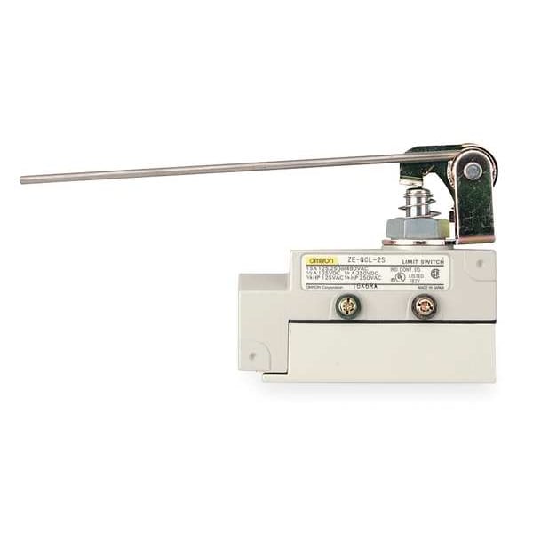 Interruptor de límite Omron, palanca, émbolo, SPDT, 15A @ 480V AC, Ubicación del actuador: Superior - ZE-QCL-2S