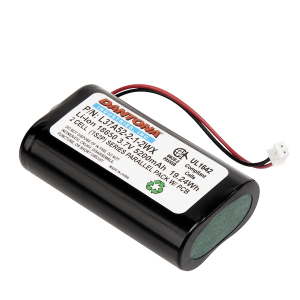 Dantona Battery, L37A52-2-1-2WX - L37A52-2-1-2WX