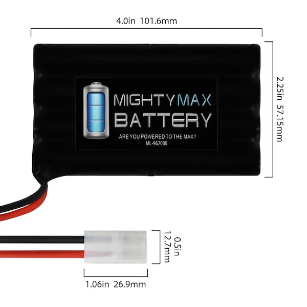 Mighty Max Battery 9.6V 2000mAh NiMH Battery for Matco Determinator No 239180 With Smart Charger - MAX3440635