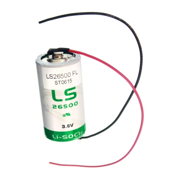 Saft LS26500_WIRE C Battery 3.6V 7700mAh Lithium replaces Xeno Energy and more - LS26500_WIRE
