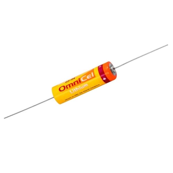 Omnicel ER14505 3.6V 2.4Ah AA Lithium Battery w/ Axial Pins Sensors Detectors - ER14505/P