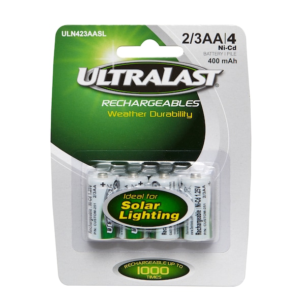 Ultralast Solar Light Battery, Ace Hardware 3002916 - ULN423AASL