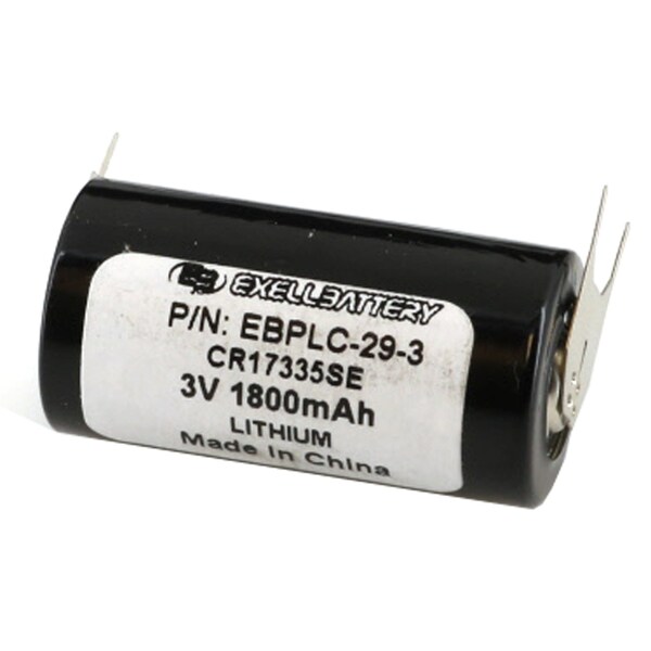 Exell Battery 3V Lithium PLC Computer Backup Battery COMP-29-3 Replaces CR17335SE-FT - EBPLC-29-3