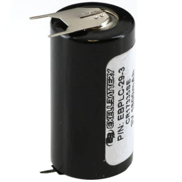 Exell Battery 3V Lithium PLC Computer Backup Battery COMP-29-3 Replaces CR17335SE-FT - EBPLC-29-3