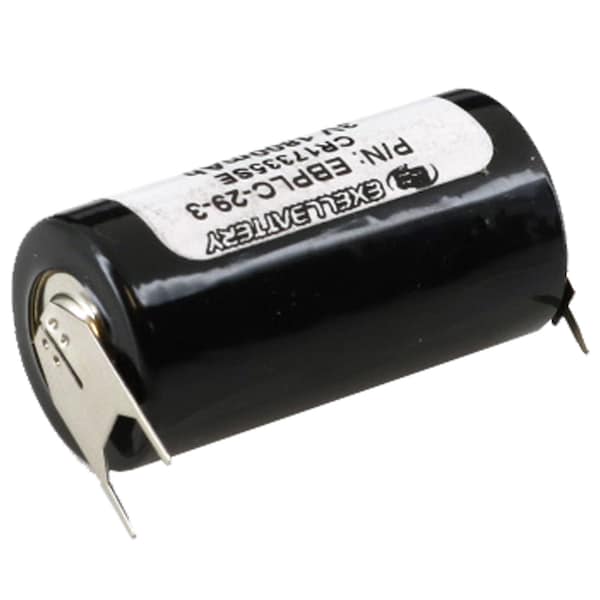 Exell Battery 3V Lithium PLC Computer Backup Battery COMP-29-3 Replaces CR17335SE-FT - EBPLC-29-3