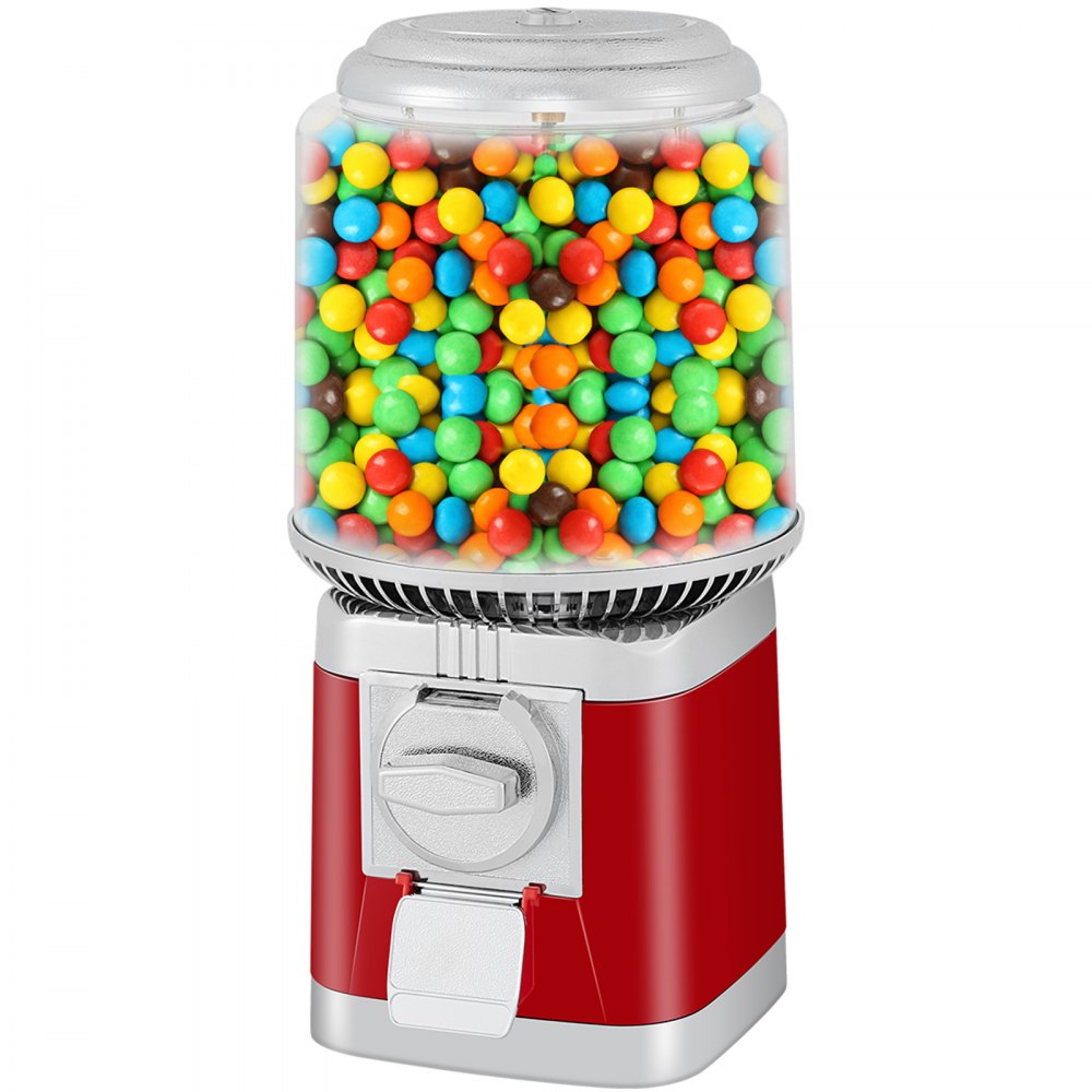 VEVOR Gumball Machine, 1-inch Candy Vending Machine, Commercial Gumball Vending Machine with Adjustable Candy Outlet Size, Metal Gumball Dispenser Machine for Home, Gaming Stores - AK202YTTGJ0000001V0