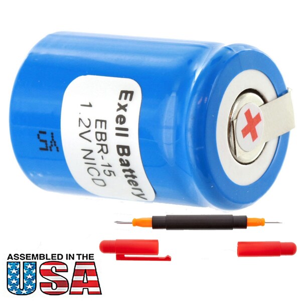 Exell Battery Razor Battery For Norelco 815RX/B Razors Replaces 138-10591 - EBR-15