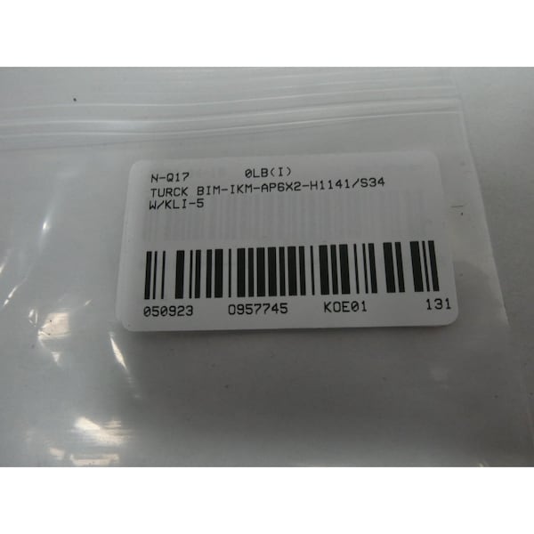 Campo magnético Turck 10-30V-DC Otro Sensor - BIM-IKM-AP6X2-H1141/S34 W/KLI-5