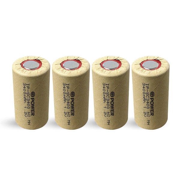 Ip Power Sub C Ni-Mh 3400mAh - 4PK - IP-NH-SC-3400-FT-4