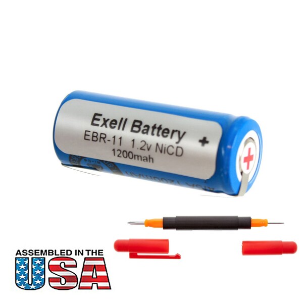 Exell Battery Razor Battery For Norelco 4604X, 4604, 13810611, 3605X/A, 4605X - EBR-11