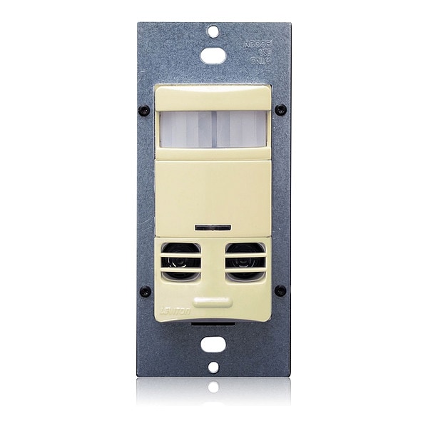 Sensor de ocupación Leviton, PIR/Ultrasónico, 120-277V AC, Marfil - OSSMT-MAI