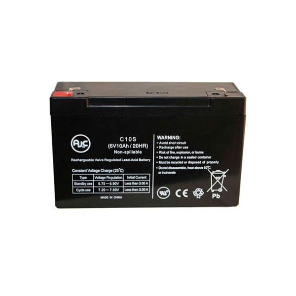 Battery Clerk AJC Baxter Healthcare 6100 Flo Guard 6V 10Ah Medical Battery - BAXTER HEALTHCARE-6100 FLO GUARD